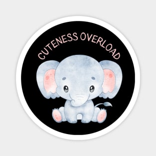 Cuteness overload cutest baby elephant for kids and babies Magnet